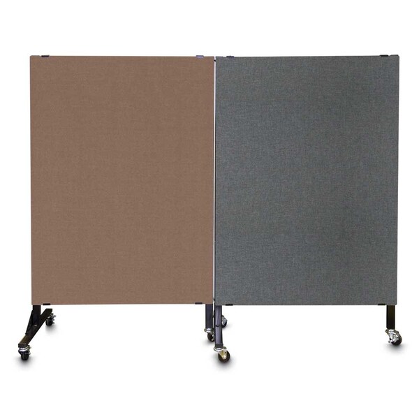 Enclosed Corkboard, 1 Door, 72"x48", 4" Fra